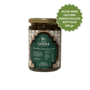 Olive Nere Leccino Denocciolate Sottolio da 330 G