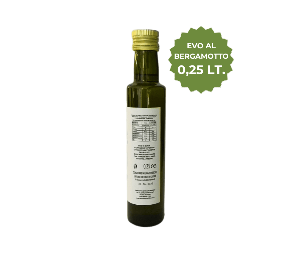 Olio Extravergine di Oliva al BERGAMOTTO 0,25 L - immagine 2