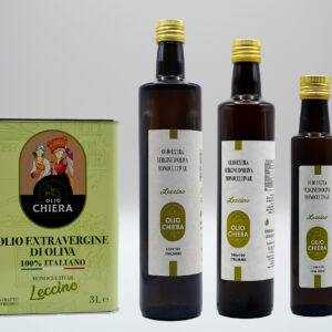 Olio EVO Monocultivar LECCINO 100% Italiano in bottiglia/latta 1 lt